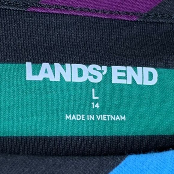 Lands End Multicolor Striped Skater Dress - Picture 7 of 7